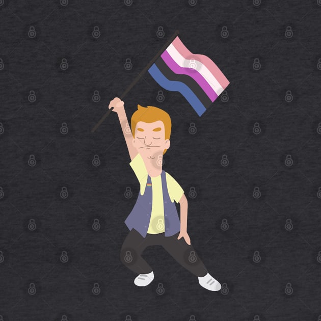 Jimmy Jr. x Gender Fluid Flag by gray-cat